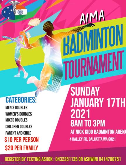 AIMA Badmintion tournament