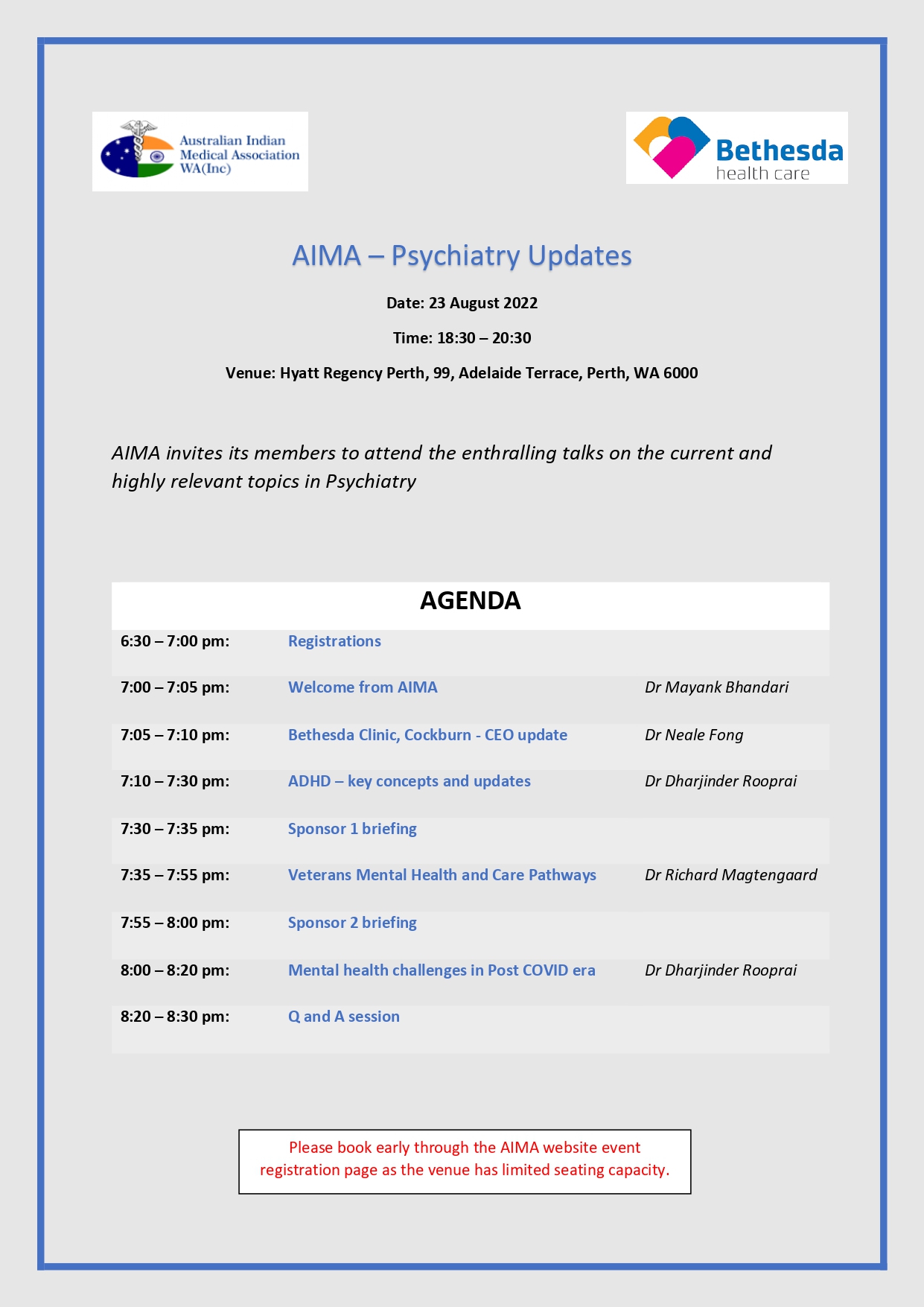 AIMA – Psychiatry Updates